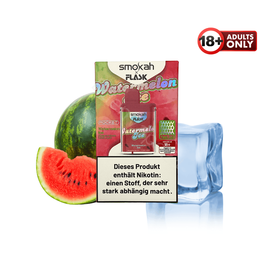 Smokah X Flask Pocket - Watermelon Ice - EdenVape24